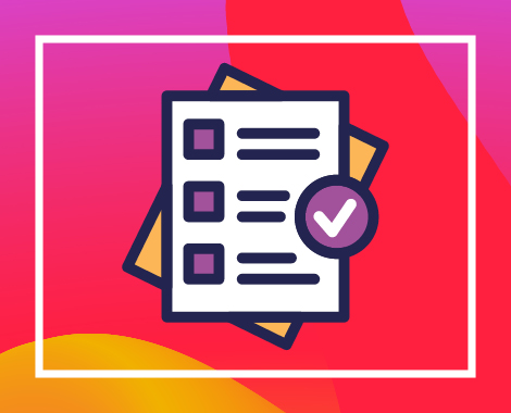 Graphic that shows an application form